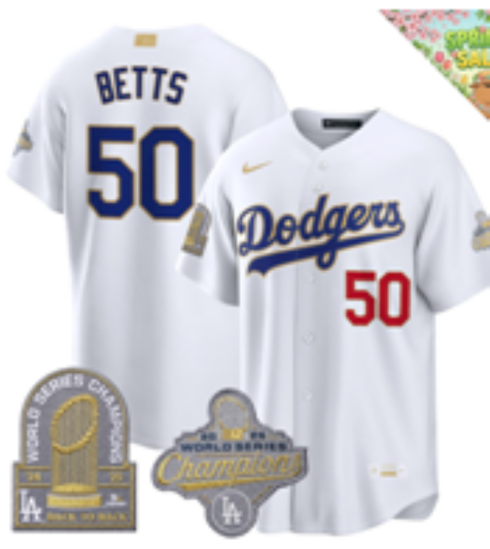 Men 2026 Los Angeles Dodgers #50 Betts white Game Nike MLB Jersey 0504001